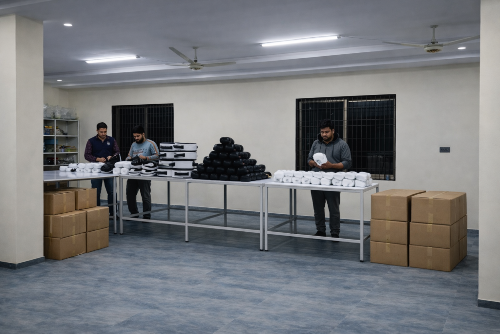 Export packing department